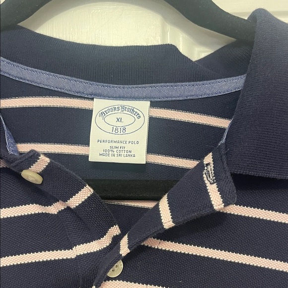Brooks Brothers Navy and Pink Polo Shirt - Picture 2 of 3